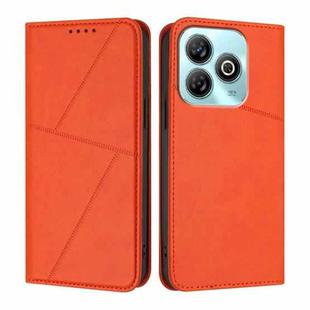 For ZTE Blade A75 4G / nubia Focus Strong Magnetic Frosted Flip Leather Phone Case(Orange)