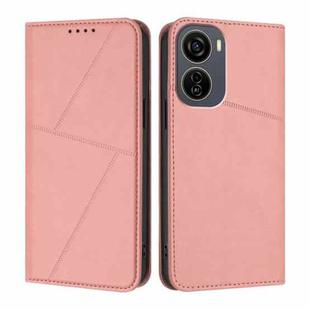 For ZTE Blade V50 Design 5G / Nubia Neo 5G Strong Magnetic Frosted Flip Leather Phone Case(Pink)