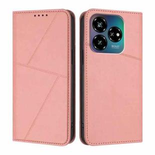 For ZTE Blade V60 Vita / Axon 60 Lite Strong Magnetic Frosted Flip Leather Phone Case(Pink)