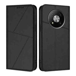 For ZTE Fresh 50 Strong Magnetic Frosted Flip Leather Phone Case(Black)
