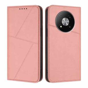 For ZTE Fresh 50 Strong Magnetic Frosted Flip Leather Phone Case(Pink)