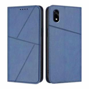 For ZTE Kantan Sumaho 4 A402ZT Strong Magnetic Frosted Flip Leather Phone Case(Royal Blue)