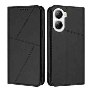 For ZTE Libero 5G IV Strong Magnetic Frosted Flip Leather Phone Case(Black)