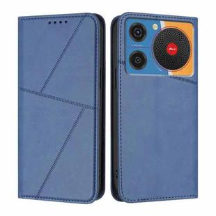 For ZTE nubia Music Strong Magnetic Frosted Flip Leather Phone Case(Royal Blue)