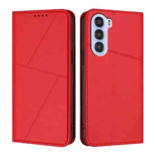 For ZTE nubia S 5G A403ZT Strong Magnetic Frosted Flip Leather Phone Case(Red)