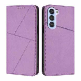 For ZTE nubia S 5G A403ZT Strong Magnetic Frosted Flip Leather Phone Case(Light Purple)