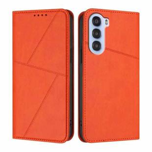 For ZTE nubia S 5G A403ZT Strong Magnetic Frosted Flip Leather Phone Case(Orange)