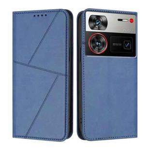 For ZTE nubia Z60 Ultra Strong Magnetic Frosted Flip Leather Phone Case(Royal Blue)