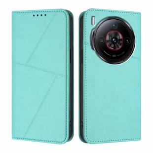 For ZTE nubia Z60S Pro Strong Magnetic Frosted Flip Leather Phone Case(Light Blue)