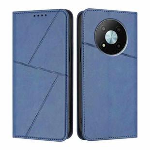 For ZTE Voyage 41 5G Strong Magnetic Frosted Flip Leather Phone Case(Royal Blue)