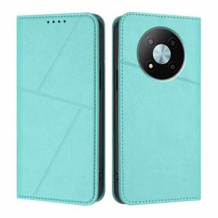 For ZTE Voyage 41 5G Strong Magnetic Frosted Flip Leather Phone Case(Light Blue)
