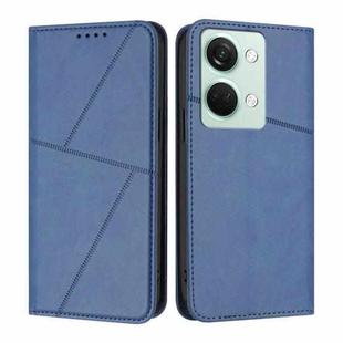 For OnePlus Nord 3 Strong Magnetic Frosted Flip Leather Phone Case(Royal Blue)