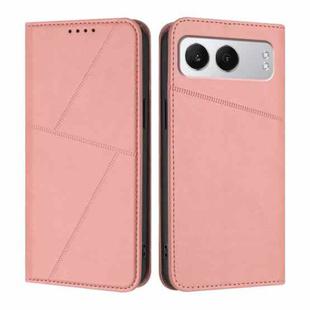 For OnePlus Nord 4 Strong Magnetic Frosted Flip Leather Phone Case(Pink)
