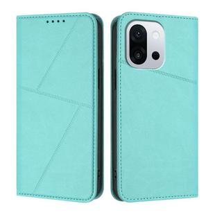 For OnePlus 13T Strong Magnetic Frosted Flip Leather Phone Case(Light Blue)
