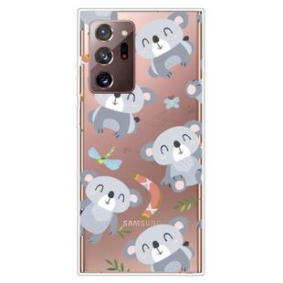 For Samsung Galaxy Note20 Ultra Shockproof Painted Transparent TPU Protective Case(Koala)