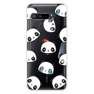 For Asus ROG Phone 3 ZS661KS Shockproof Painted Transparent TPU Protective Case(Emoji Bear)