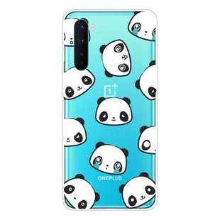 For OnePlus Nord Shockproof Painted Transparent TPU Protective Case(Emoji Bear)