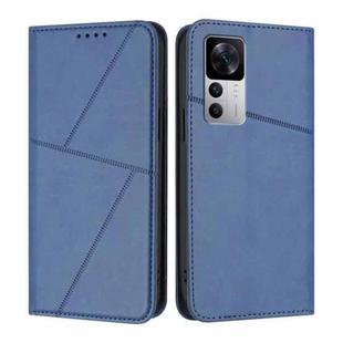 For Xiaomi 12T Strong Magnetic Frosted Flip Leather Phone Case(Royal Blue)
