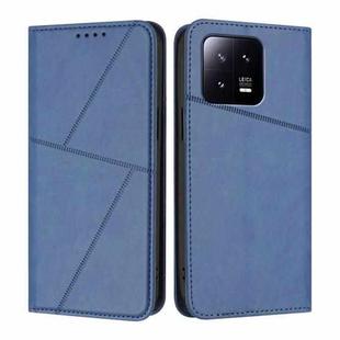 For Xiaomi 13 Strong Magnetic Frosted Flip Leather Phone Case(Royal Blue)