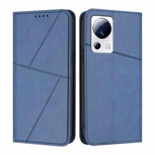 For Xiaomi 13 Lite / Civi 2 Strong Magnetic Frosted Flip Leather Phone Case(Royal Blue)