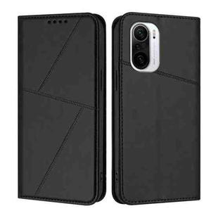 For Xiaomi Poco F3 / Redmi K40 Strong Magnetic Frosted Flip Leather Phone Case(Black)