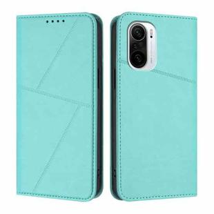 For Xiaomi Poco F3 / Redmi K40 Strong Magnetic Frosted Flip Leather Phone Case(Light Blue)
