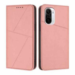 For Xiaomi Poco F3 / Redmi K40 Strong Magnetic Frosted Flip Leather Phone Case(Pink)