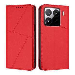 For Xiaomi 15 Pro Strong Magnetic Frosted Flip Leather Phone Case(Red)