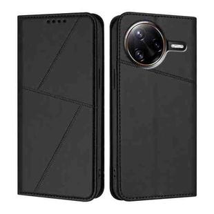 For Xiaomi Poco F7 Ultra / Redmi K80 Pro Strong Magnetic Frosted Flip Leather Phone Case(Black)