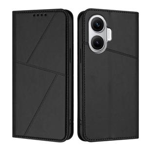 For Xiaomi Poco F7 5G Strong Magnetic Frosted Flip Leather Phone Case(Black)