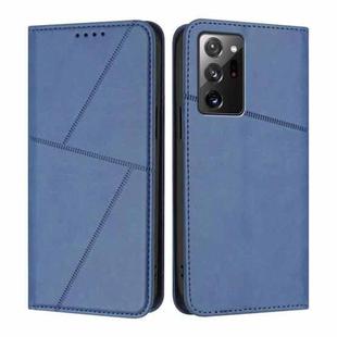 For Samsung Galaxy Note20 Ultra 5G Strong Magnetic Frosted Flip Leather Phone Case(Royal Blue)