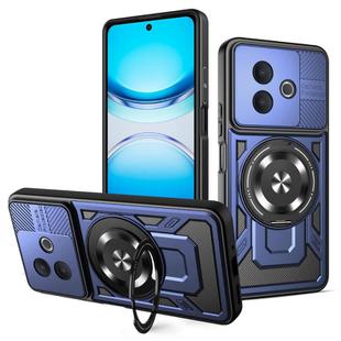 For vivo Y300i / Y39 5G Armor Rotating Holder MagSafe Phone Case(Blue)