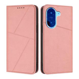 For Redmi A5 4G 171.7mm Strong Magnetic Frosted Flip Leather Phone Case(Pink)