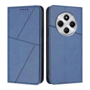 For Redmi 14C 4G / 14R 5G / A4 5G Strong Magnetic Frosted Flip Leather Phone Case(Royal Blue)