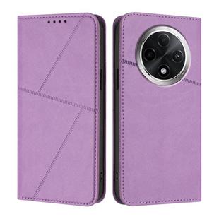 For Redmi A3 Pro Strong Magnetic Frosted Flip Leather Phone Case(Light Purple)