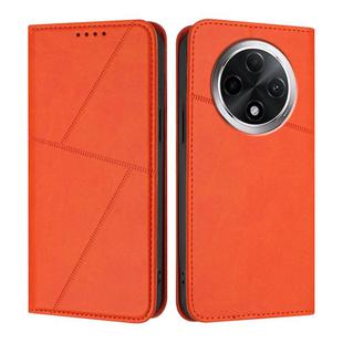 For Redmi A3 Pro Strong Magnetic Frosted Flip Leather Phone Case(Orange)