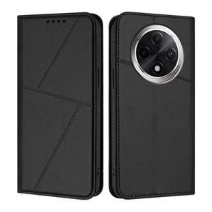 For Redmi A3 Pro Strong Magnetic Frosted Flip Leather Phone Case(Black)