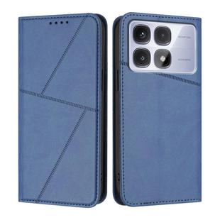 For Redmi K70 Ultra Strong Magnetic Frosted Flip Leather Phone Case(Royal Blue)