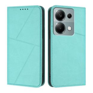 For Redmi Note 13 Pro 4G Strong Magnetic Frosted Flip Leather Phone Case(Light Blue)
