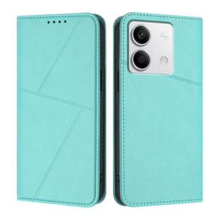 For Redmi Note 13 5G Strong Magnetic Frosted Flip Leather Phone Case(Light Blue)