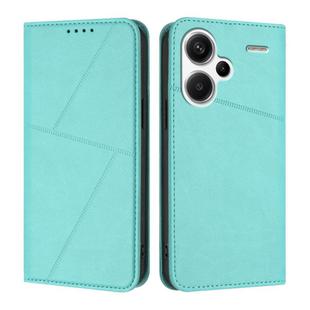 For Redmi Note 13 Pro+ Strong Magnetic Frosted Flip Leather Phone Case(Light Blue)