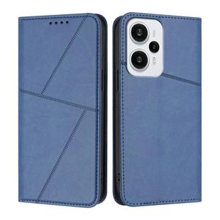For Xiaomi Poco F5 / Redmi Note 12 Turbo Strong Magnetic Frosted Flip Leather Phone Case(Royal Blue)