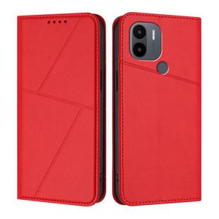 For Redmi A1+ / A2+ Strong Magnetic Frosted Flip Leather Phone Case(Red)