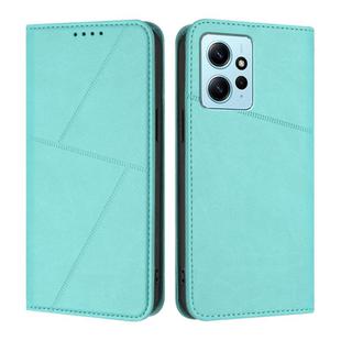 For Redmi Note 12 4G Global Strong Magnetic Frosted Flip Leather Phone Case(Light Blue)