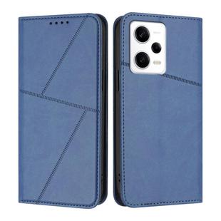 For Redmi Note 12 Pro 5G Global Strong Magnetic Frosted Flip Leather Phone Case(Royal Blue)