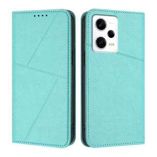For Redmi Note 12 Pro 5G Global Strong Magnetic Frosted Flip Leather Phone Case(Light Blue)