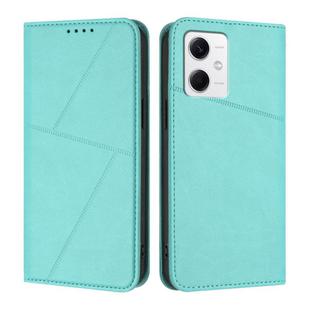 For Xiaomi Poco X5 / Redmi Note 12 5G Global Strong Magnetic Frosted Flip Leather Phone Case(Light Blue)