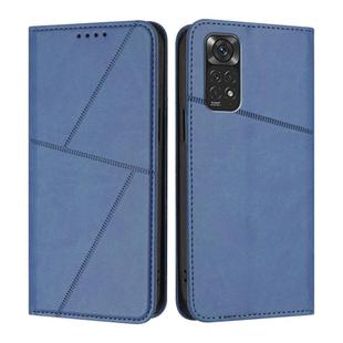 For Redmi Note 11 / 11S 4G Global Strong Magnetic Frosted Flip Leather Phone Case(Royal Blue)