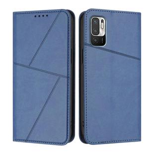 For Redmi 10 Strong Magnetic Frosted Flip Leather Phone Case(Royal Blue)