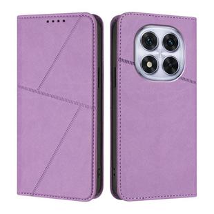 For Redmi Note 14 Pro 4G Strong Magnetic Frosted Flip Leather Phone Case(Light Purple)